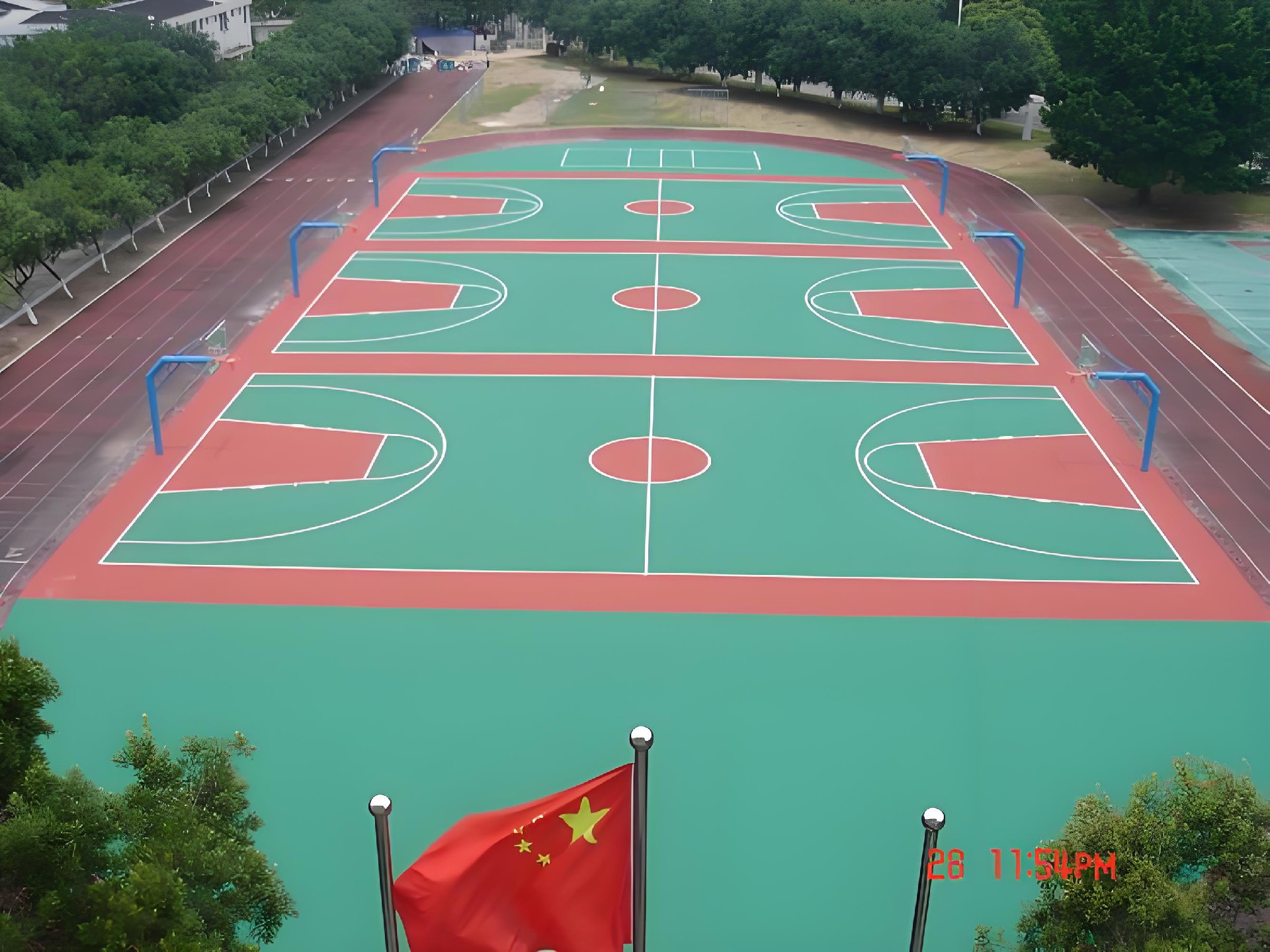硅pu籃球場(chǎng)材料