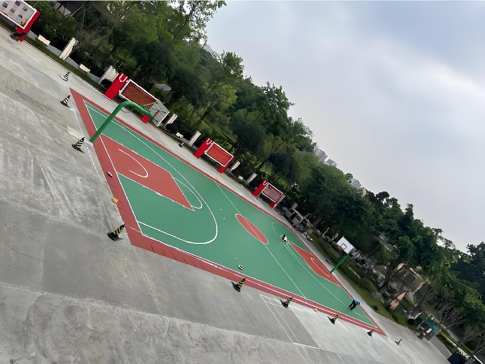 復(fù)合型硅pu籃球場